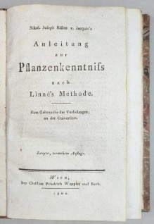 Anleitung zur Pflanzenkenntniß nach Linné's Methode. Zum Gebrauche der Vorlesungen, an der Universität.