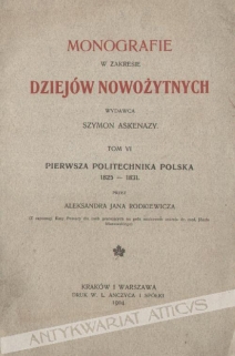 Pierwsza politechnika polska 1825-1831