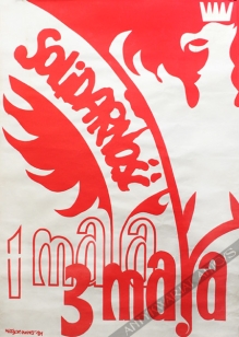 [plakat, 1981] Solidarność. 1 maja. 3 maja