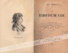 La Marquise de Sade [egz. z księgozbioru J. Łojka]
