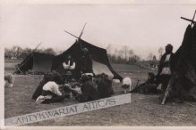 [pocztówka, 1935] Tabara de tigani caldarari - Kesselzigeunerlager [Obóz cygański]