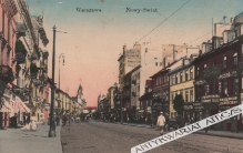 [pocztówka, ok. 1910] Warszawa. Nowy-Świat