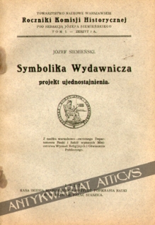 Symbolika wydawnicza. Projekt ujednostajnienia