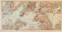 [mapa, 1907] Lander des Gelben Meeres und der Sudl. Mandschurei [Morze Żółte, Chiny, Japonia, Mandżuria]