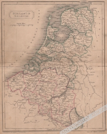 [mapa, Holandia i Belgia, ok.1850]  Holland and Belgium