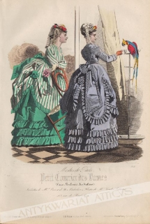 [rycina, ok. 1870] Modes de Paris, Petit Courrier des Dames  [moda damska]