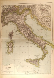 [mapa, Włochy, ok. 1892 r.] Italien