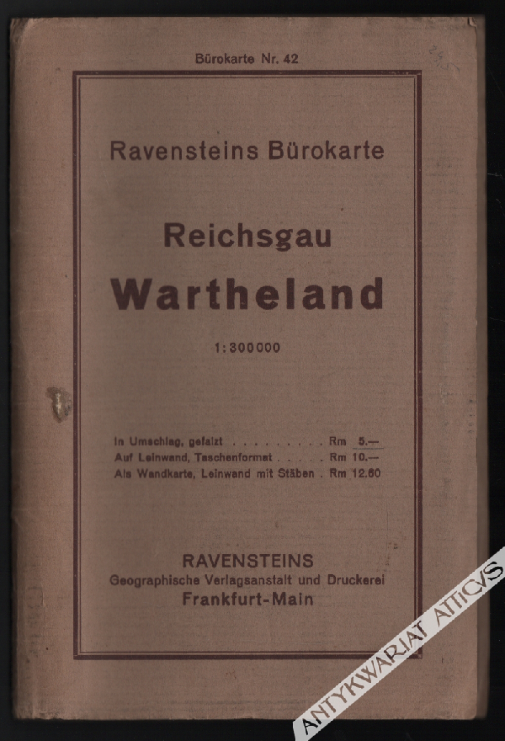 [mapa, 1941] Reichsgau Wartheland [Kraj Warty]