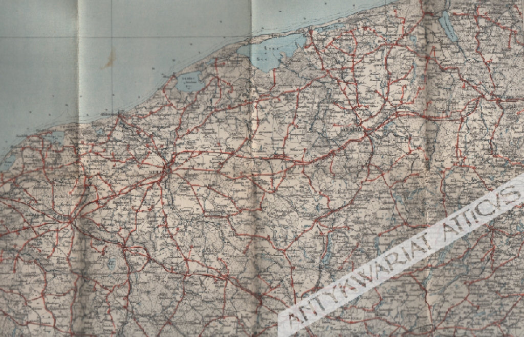 [mapa topograficzna, 1902] Stolp. Eisenbahn und Telegraphenkarte.
