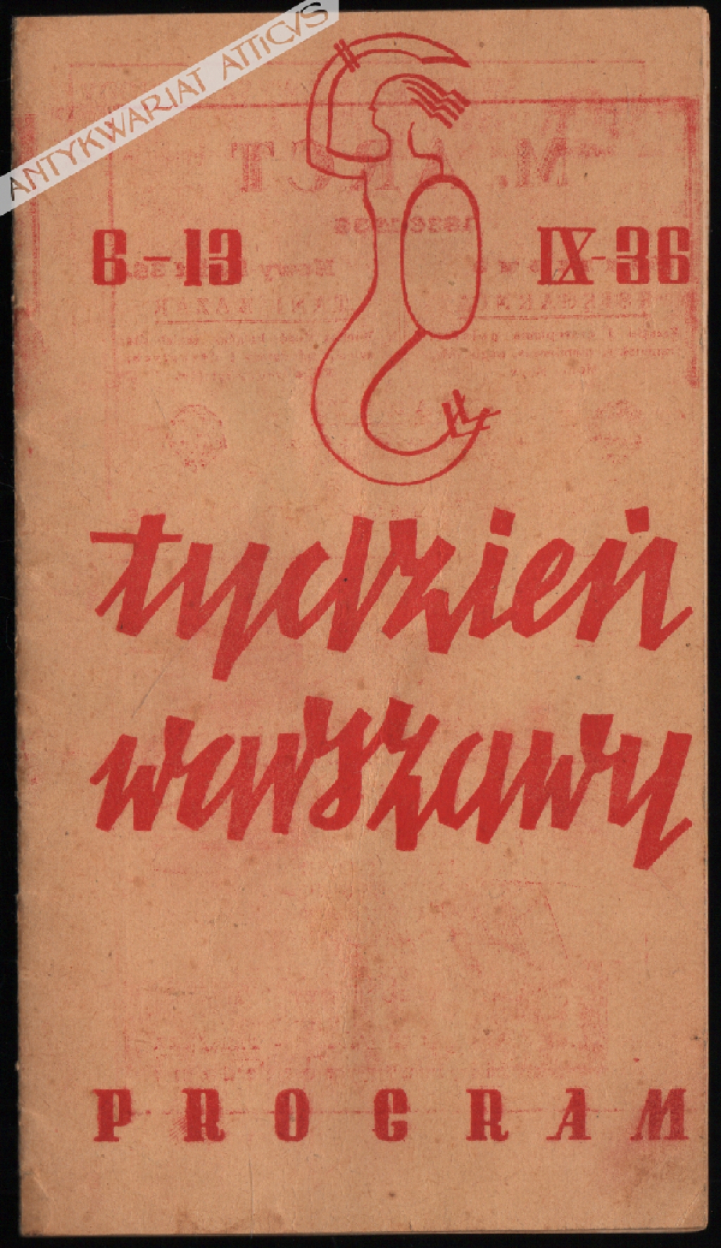 Tydzień Warszawy 6-13 IX 1936. Program