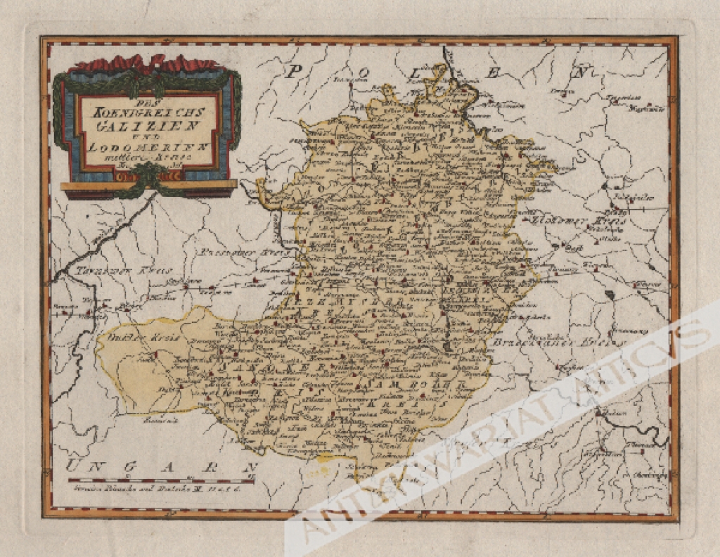 [mapa, Galicja, 1789] Des Koenigreichs Galizien und Lodomerien mittlere Kreise. Nro. 36