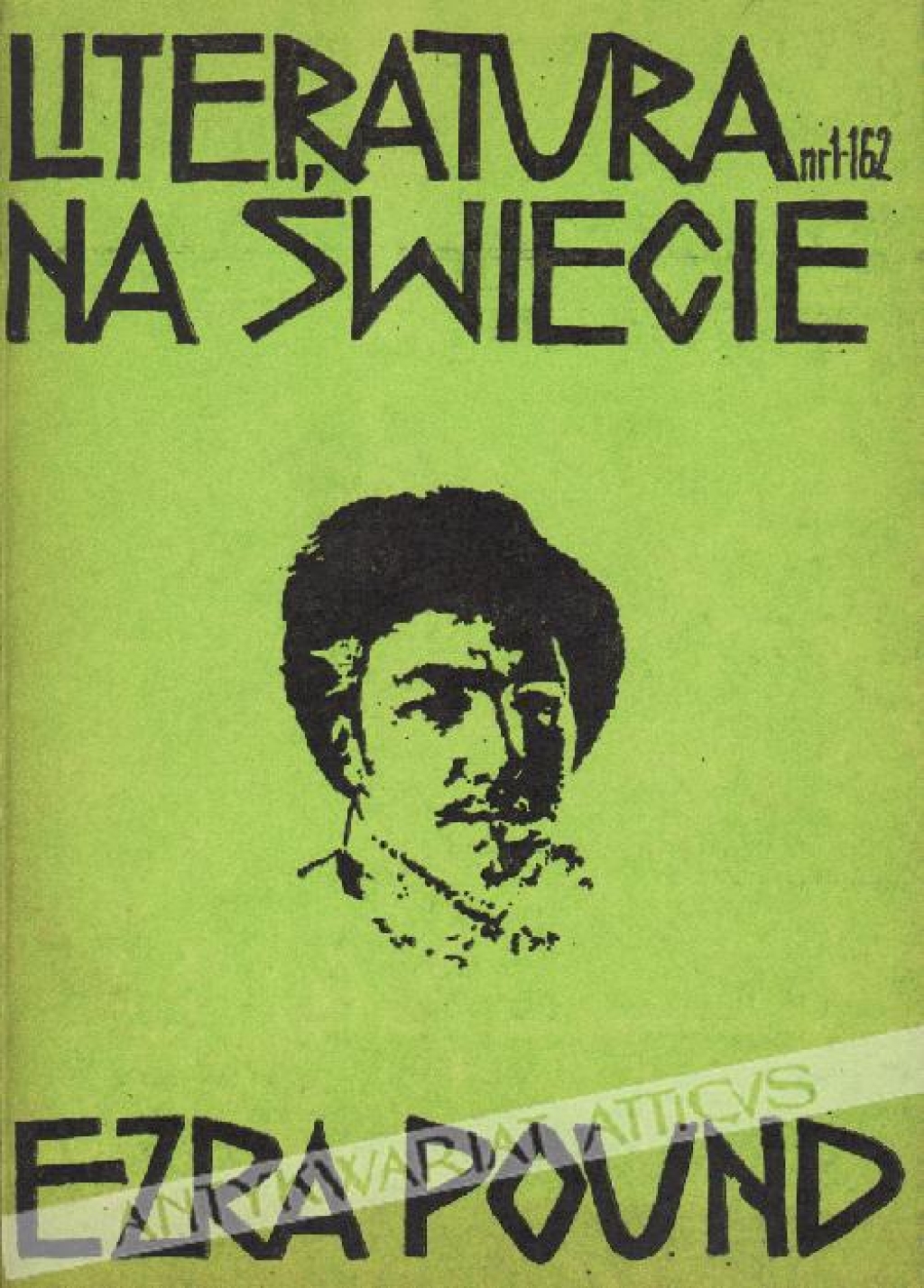 Literatura na świecie, 1985, nr 1 (162) [Ezra Pound]