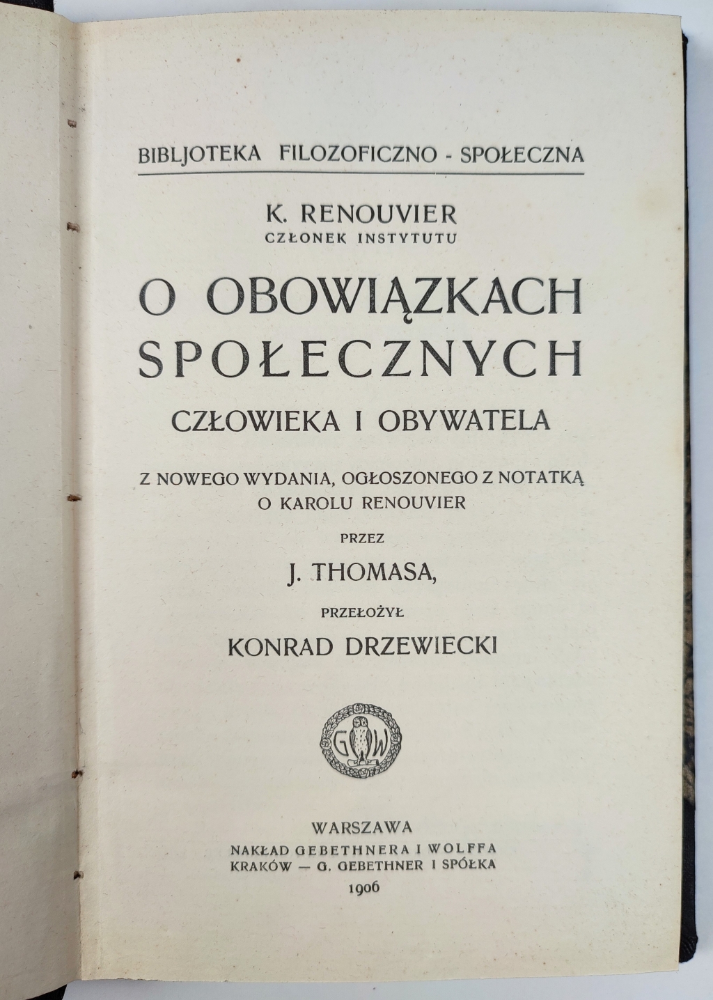 O obowiązkach społecznych człowieka i obywatela