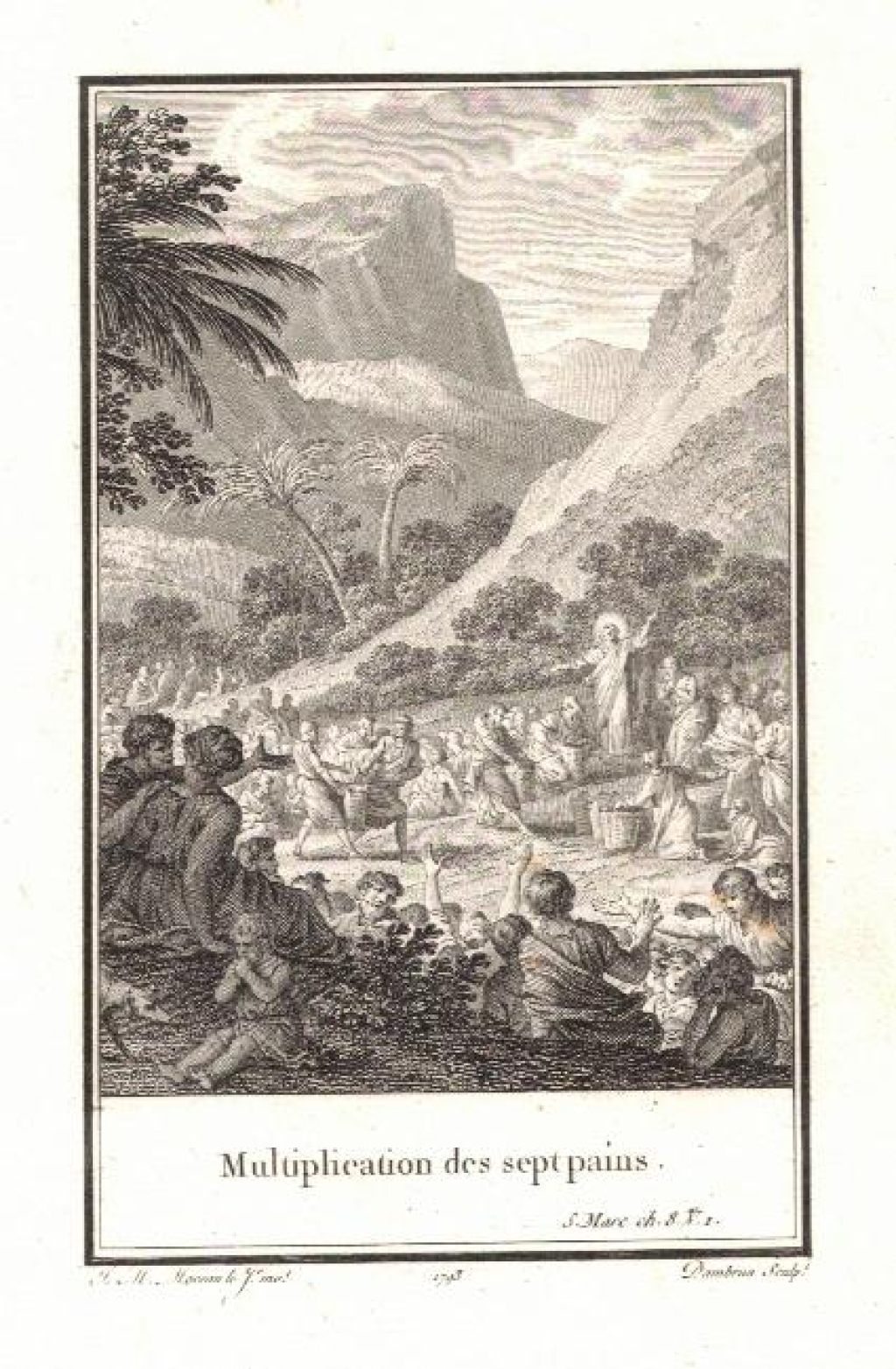 [rycina, 1793] Multiplication des sept pains [rozmnożenie chleba]