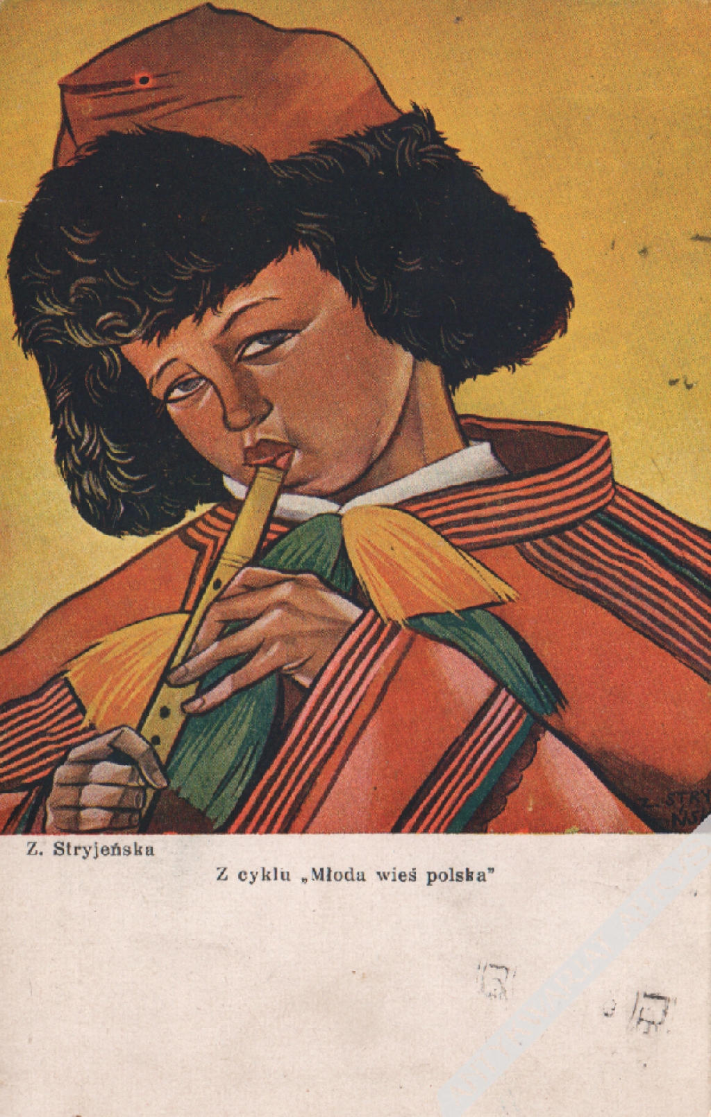 [pocztówka, lata 1930-te] Z cyklu "Młoda wieś polska"