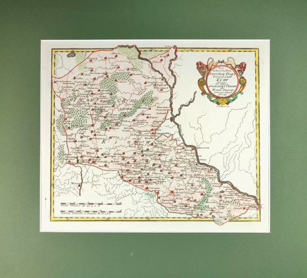 [mapa, Polska, 1789] Der Koniglichen Republik Polen Woiwodschaften Kiow das ist die obere Polnische Ukraine oder Klein Polens ostlicher Theil Nor. 46 [województwo Kijowskie]