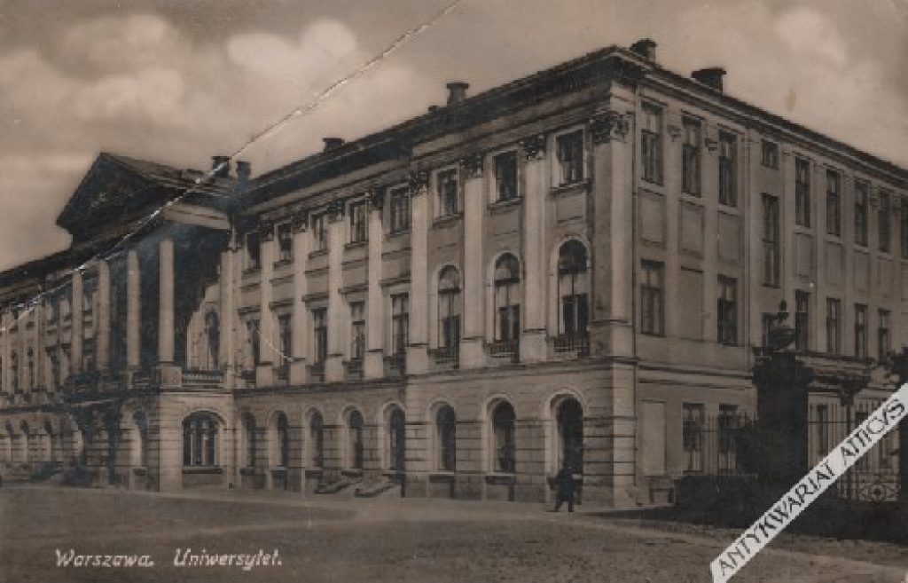 [pocztówka, lata 1920-te] Warszawa. Uniwersytet
