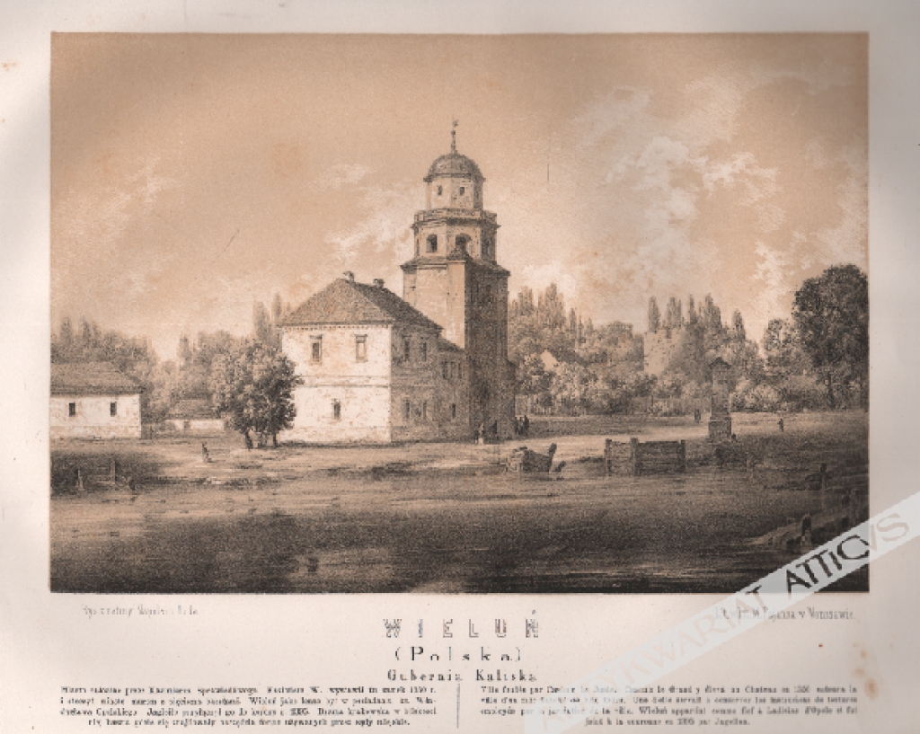 [rycina, 1873-1883] Wieluń (Polska). Gubernia Kaliska