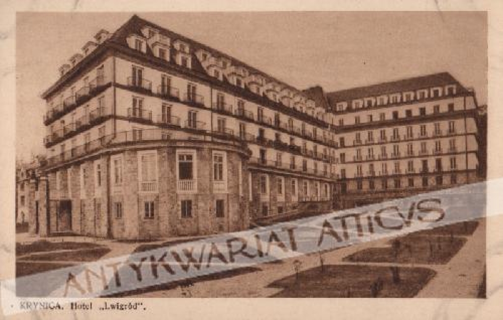 [pocztówka, lata 1930-te] Krynica. Hotel "Lwigród"