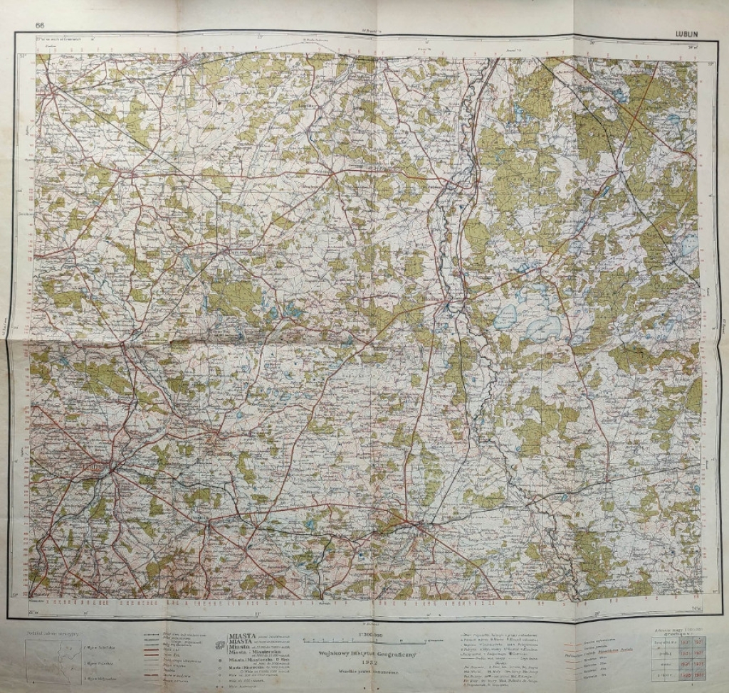 [mapa topograficzna, WIG, 1932] Lublin
