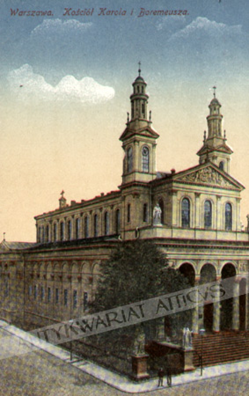 [pocztówka, ok. 1910] Warszawa. Kościół Karola i Boremeusza [!] [kościół św. Karola Boromeusza]