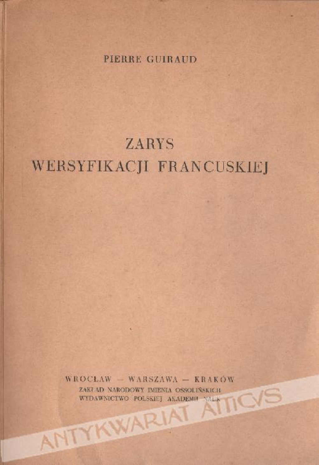 Zarys wersyfikacji francuskiej