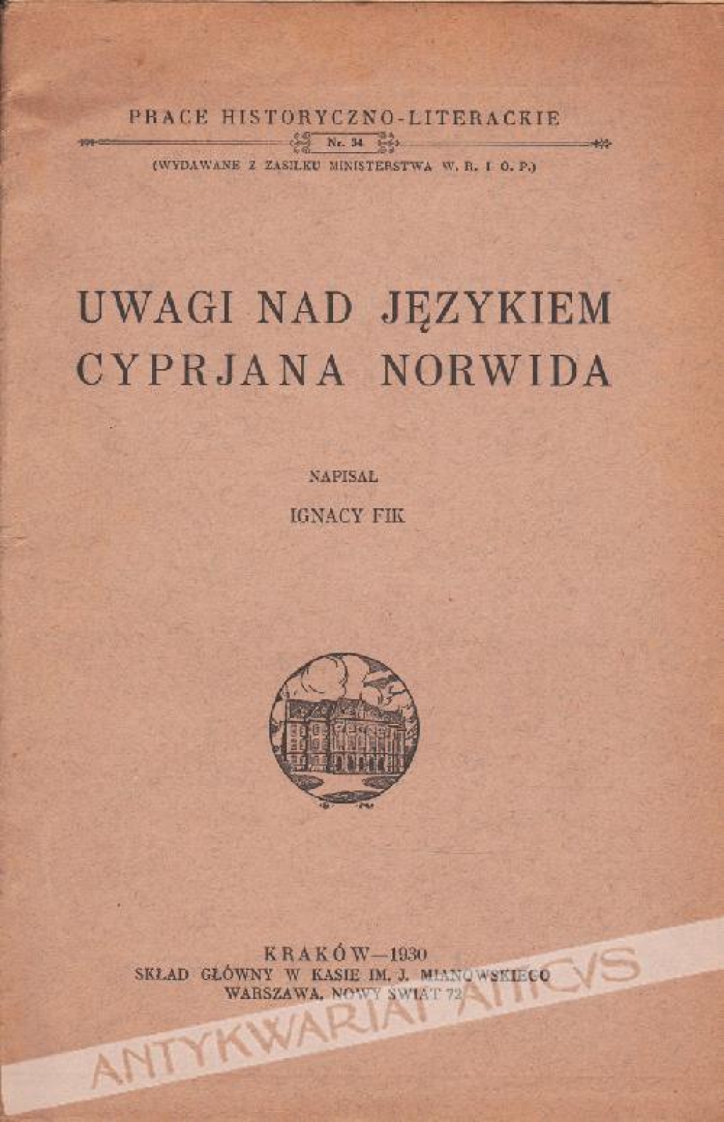 Uwagi nad językiem Cyprjana Norwida