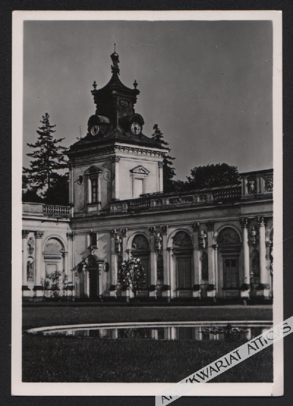 [pocztówka, 1939] Warszawa. Wilanów, pałac