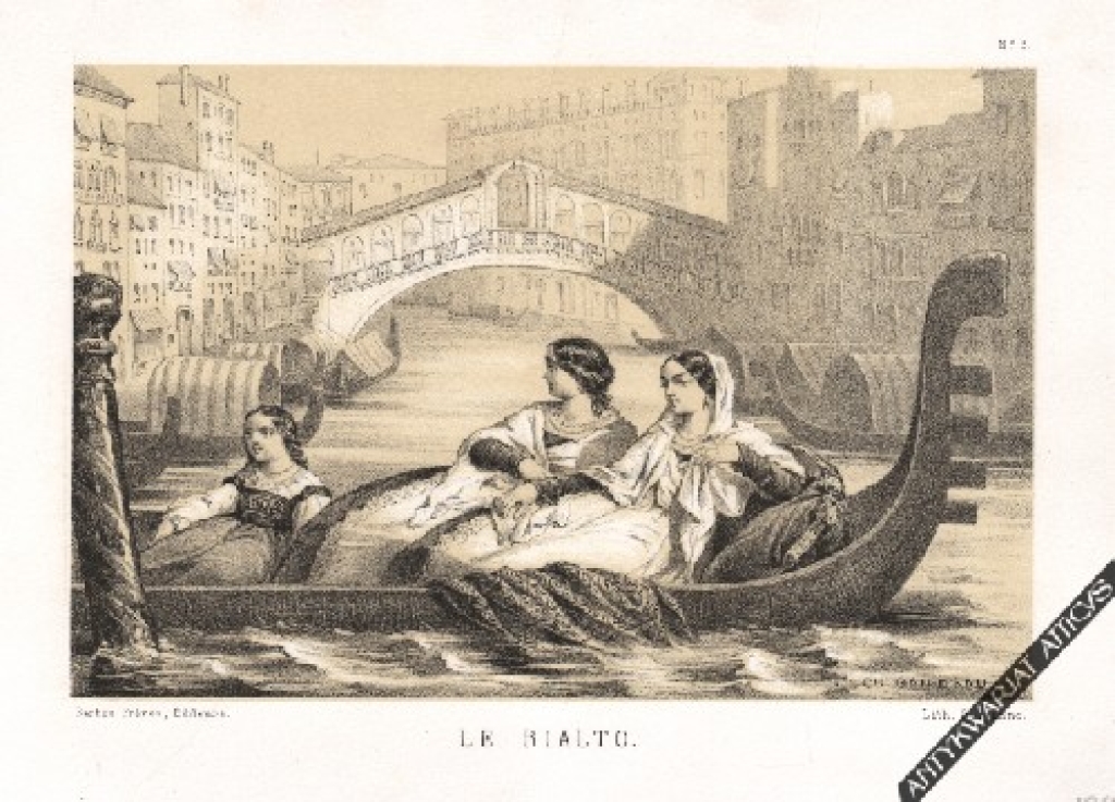 [rycina, 1869] Le Rialto [most Rialto w Wenecji]