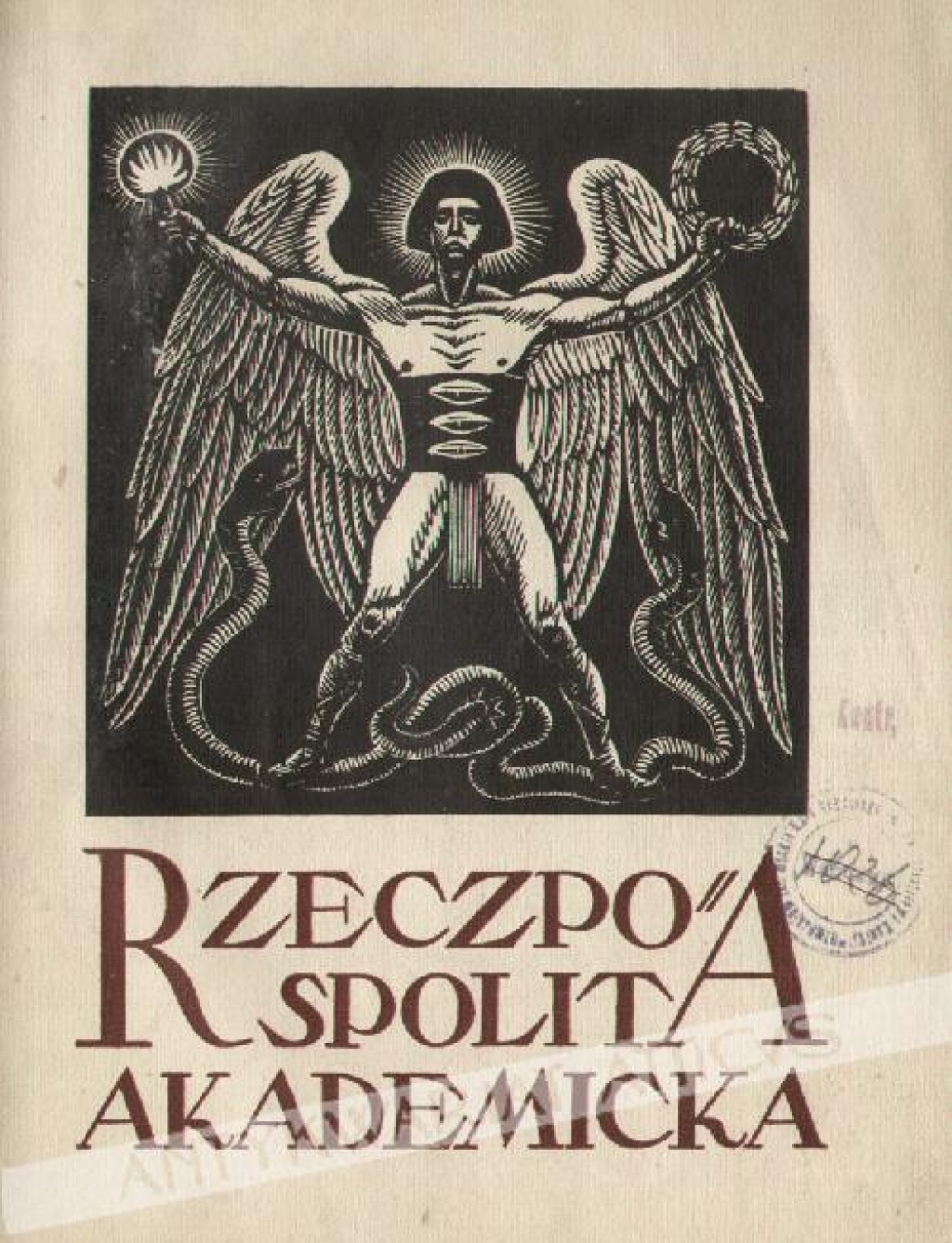 Rzeczpospolita Akademicka. Rok 1921/1922  [okładka W. Skoczylas]