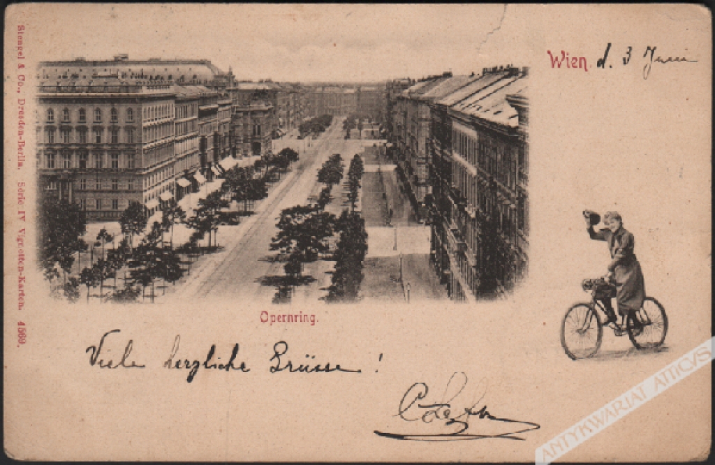 [pocztówka, ok. 1902] Wien. Opernring [Wiedeń]