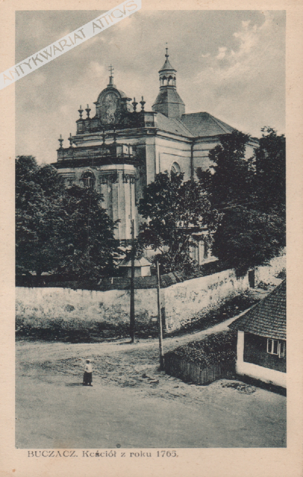 [pocztówka, lata 1920-te] Buczacz. Kościół z roku 1765