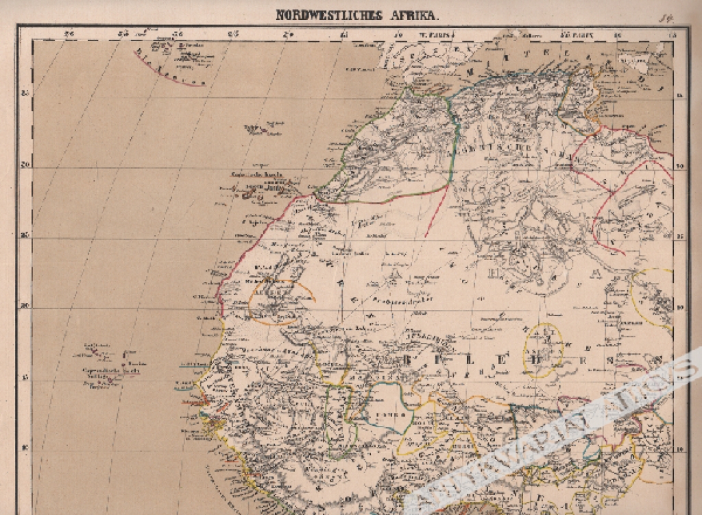 [mapa, 1879] Nordwestliches Afrika [Afryka połnocno-zachodnia]