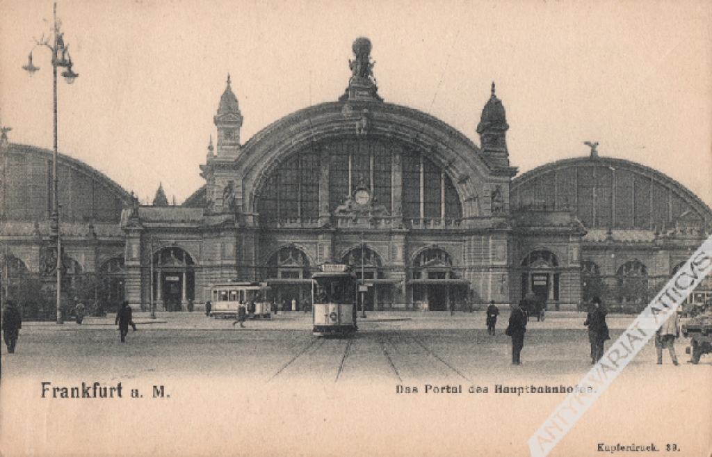 [pocztówka, ok. 1900 r.] Frankfurt a M. Das neue Rathaus (Festaalbau, Burgersaalbau)