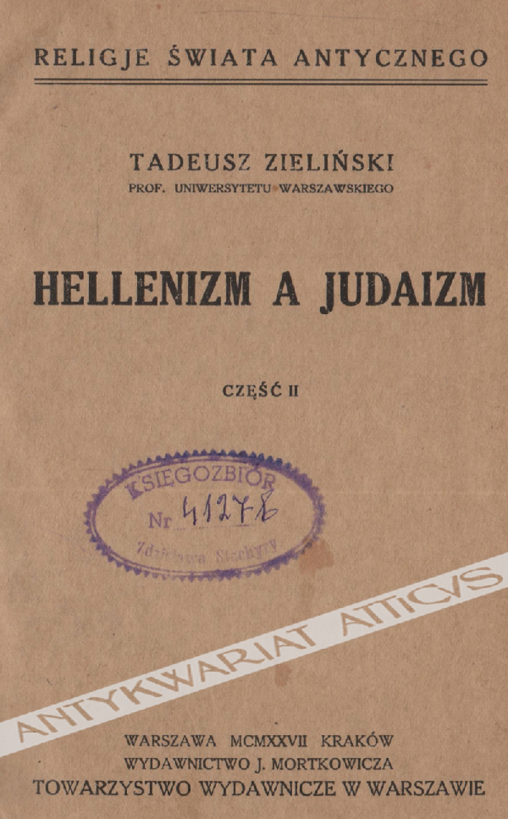 Hellenizm a judaizm, cz. II