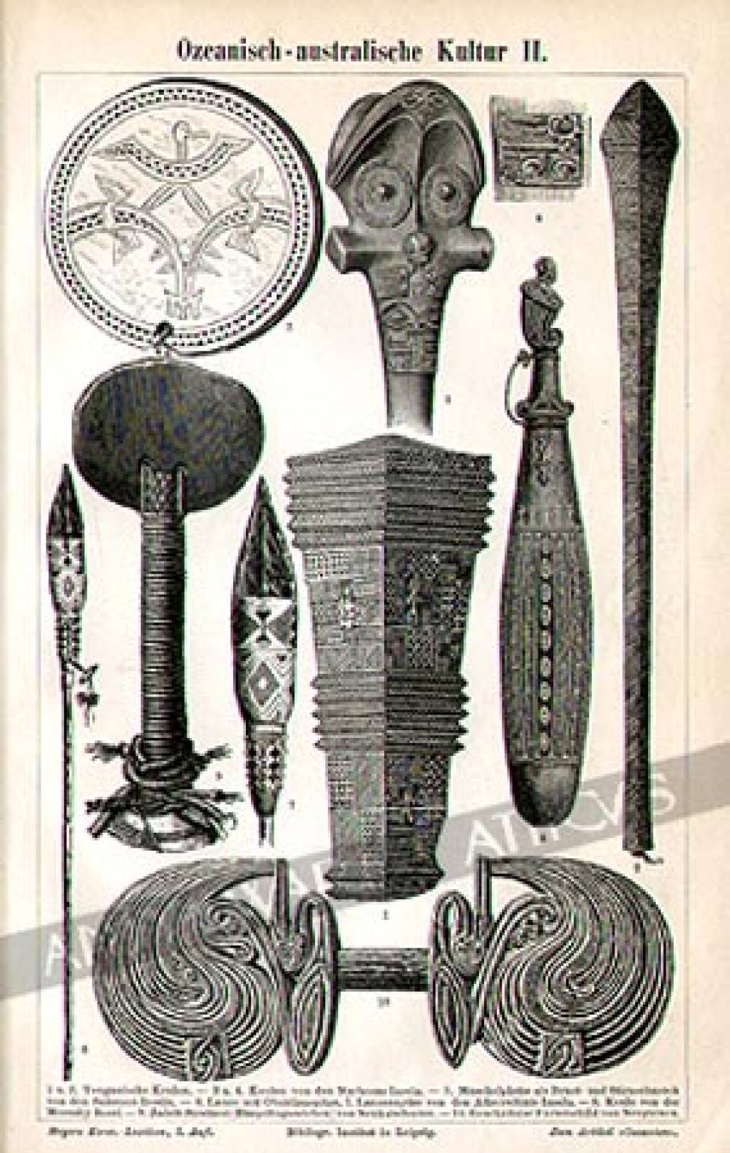 [rycina, 1893] Ozeanisch - australische Kultur II