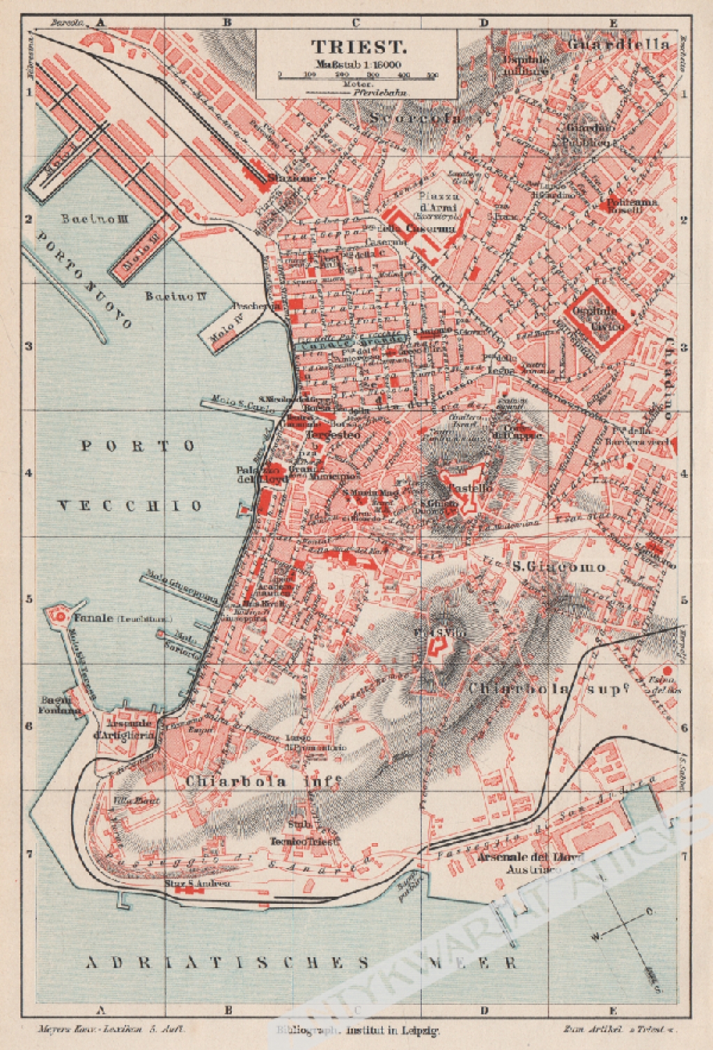 [plan miasta, 1897] Triest