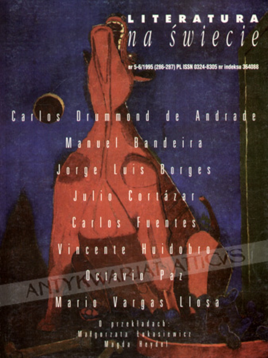 Literatura na świecie 1995, nr 5-6 (286-287) [literatura iberoamerykańska, Borges]