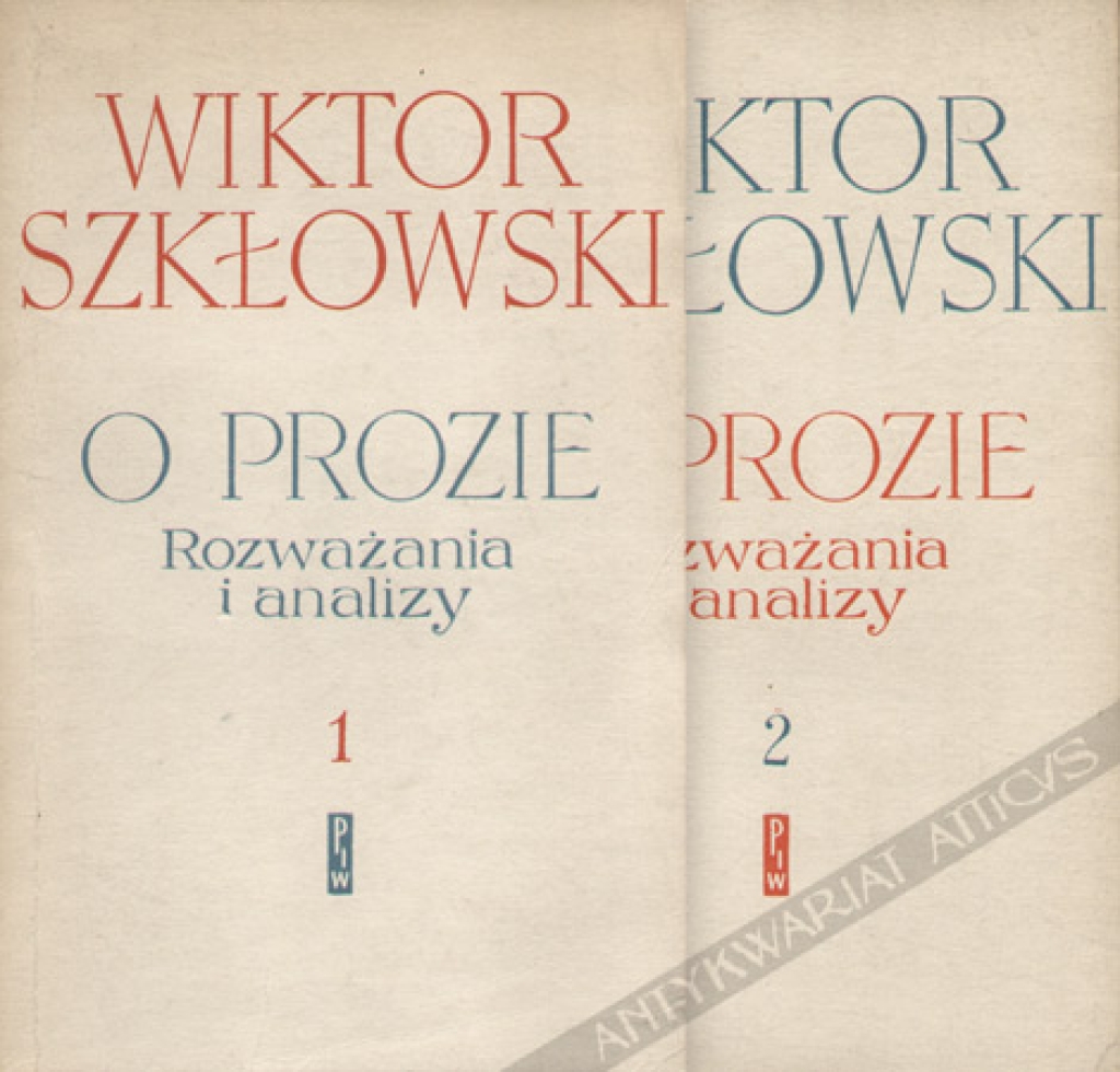 O prozie. Rozważania i analizy, t. I-II