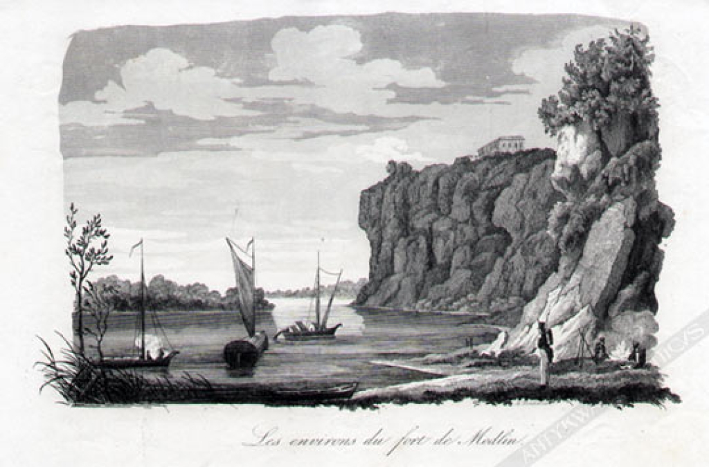 [rycina, 1836-37] Les environs du fort de Modlin [Modlin, okolice fortu]