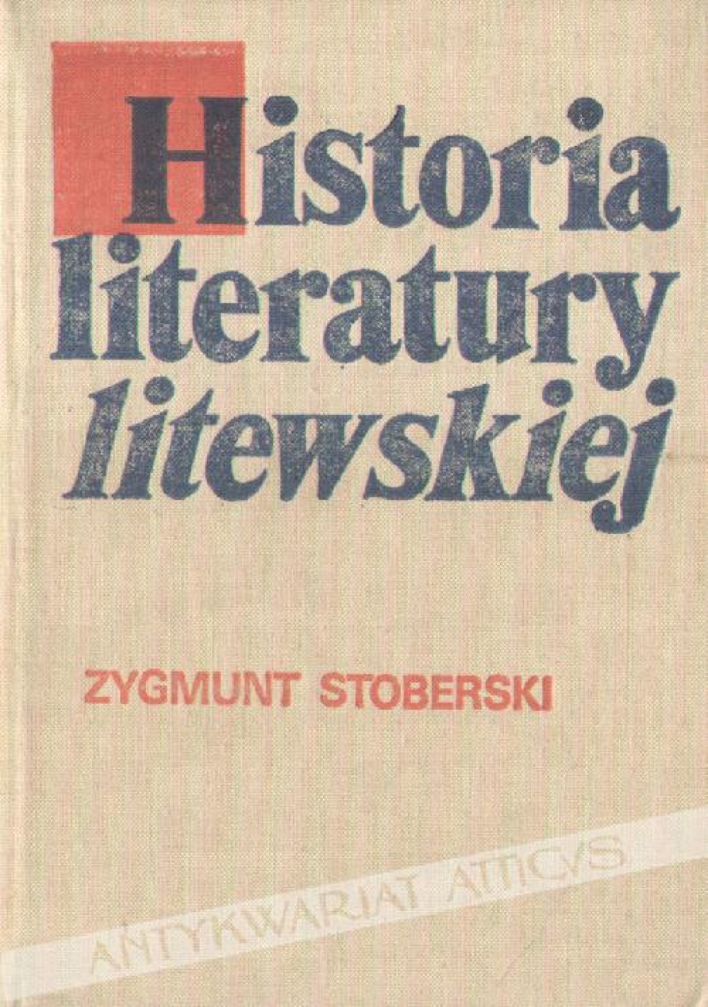 Historia literatury litewskiej. Zarys