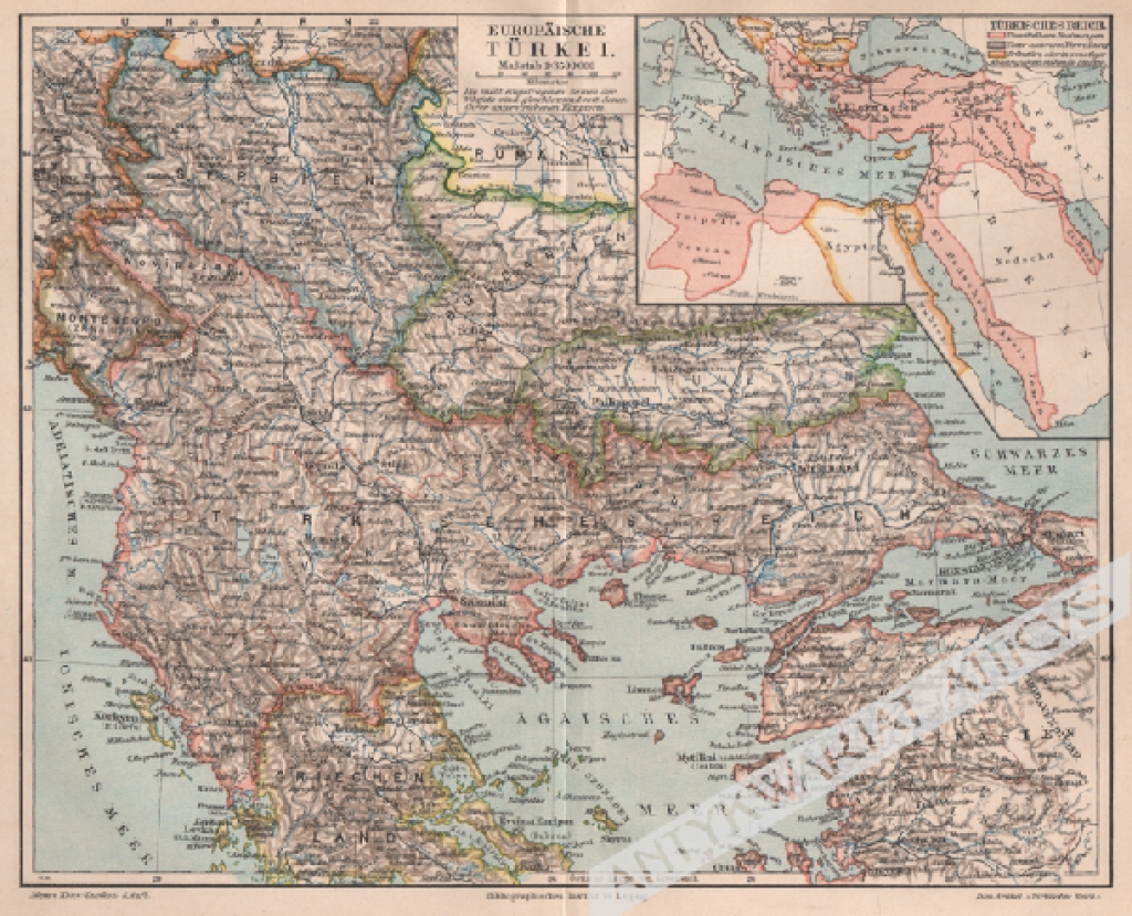 [mapa, 1897] Europäische Türkei [Turcja europejska]