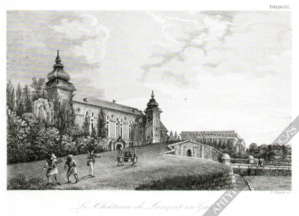 [rycina, ok. 1837] Le Chateau de Lancut en Galicie [Zamek w Łańcucie]