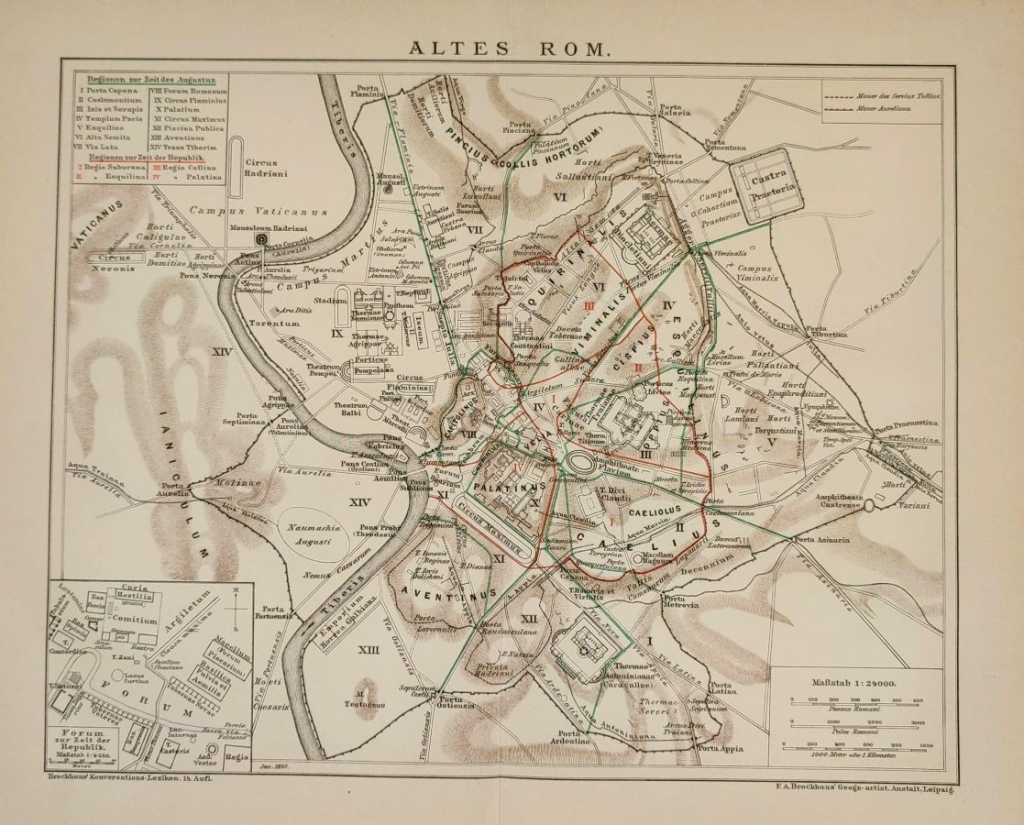[plan, Rzym starożytny]  Altes Rom