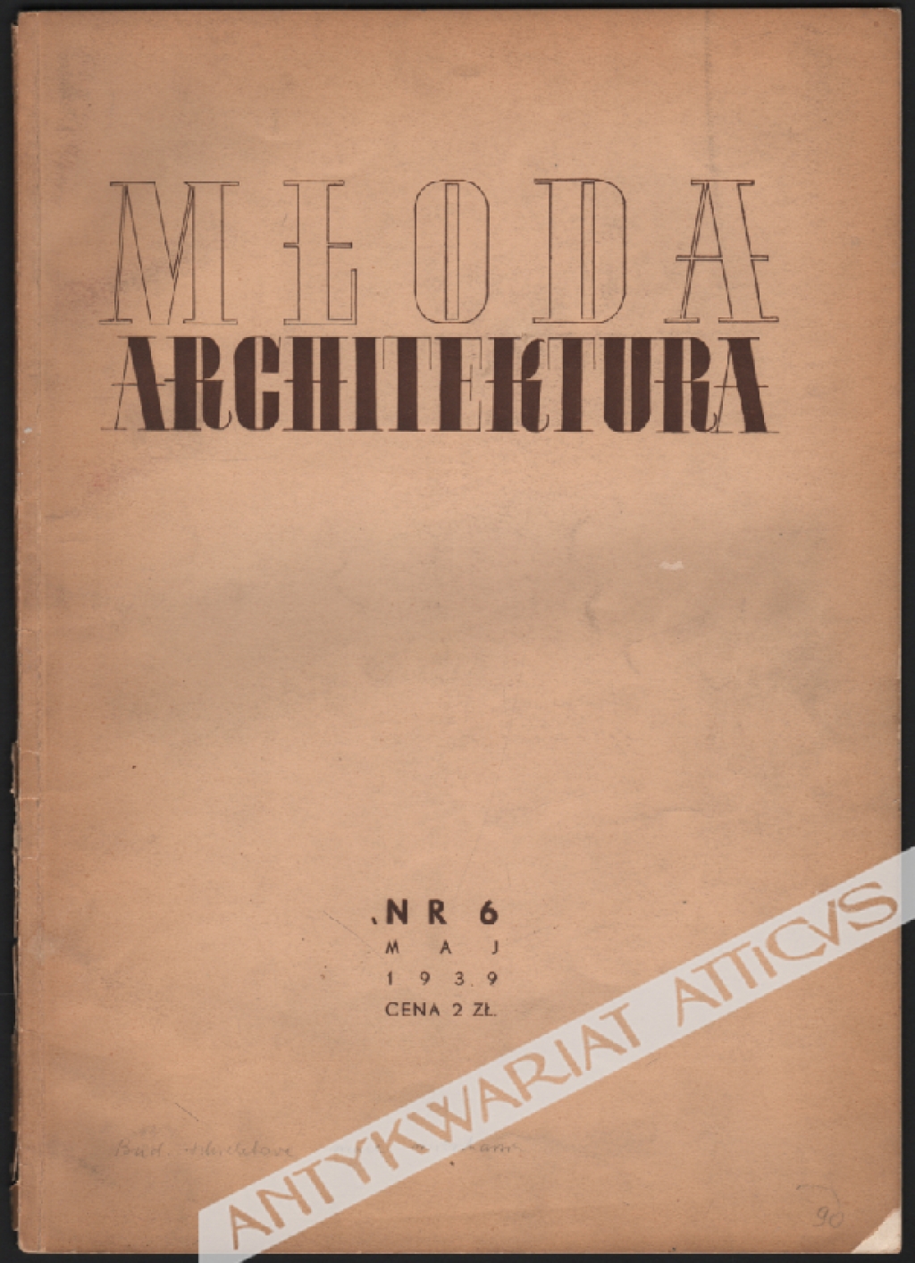 Młoda architektura, nr 6 - maj 1939 [czasopismo]