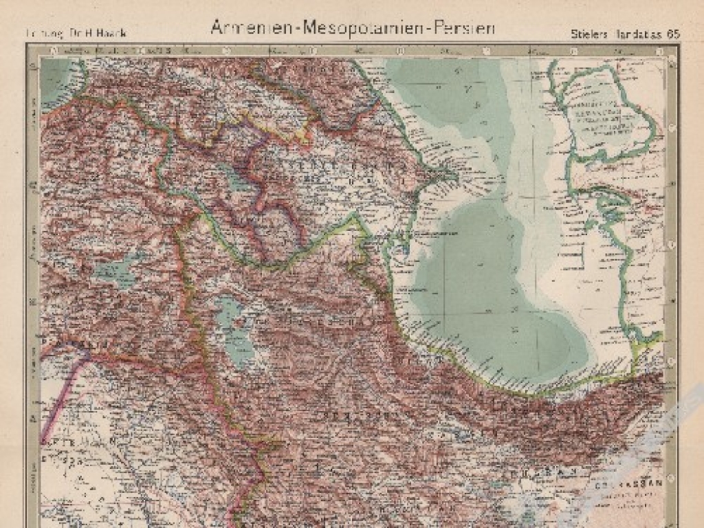 [mapa, 1925] Armenien-Mesopotamien-Persien [Armenia, Mezopotamia, Persja]
