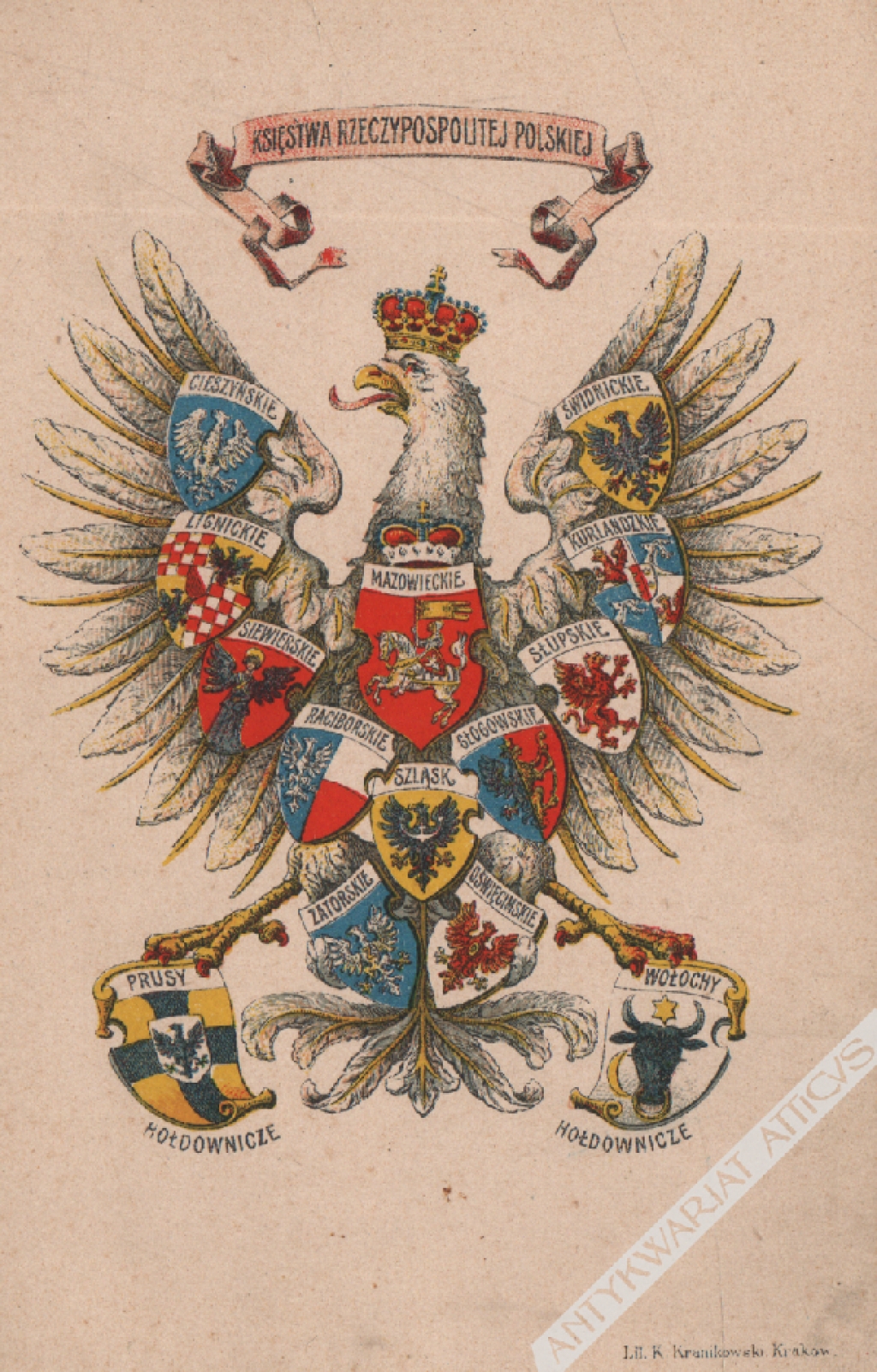 [pocztówka, 1907] Księstwa Rzeczypospolitej Polskiej