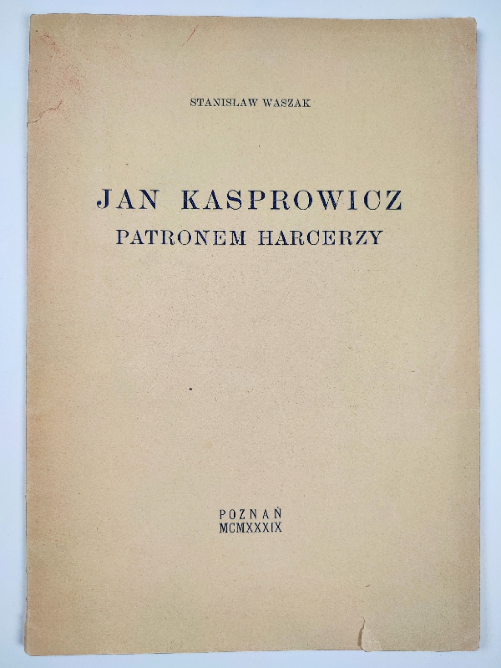 Jan Kasprowicz patronem harcerzy