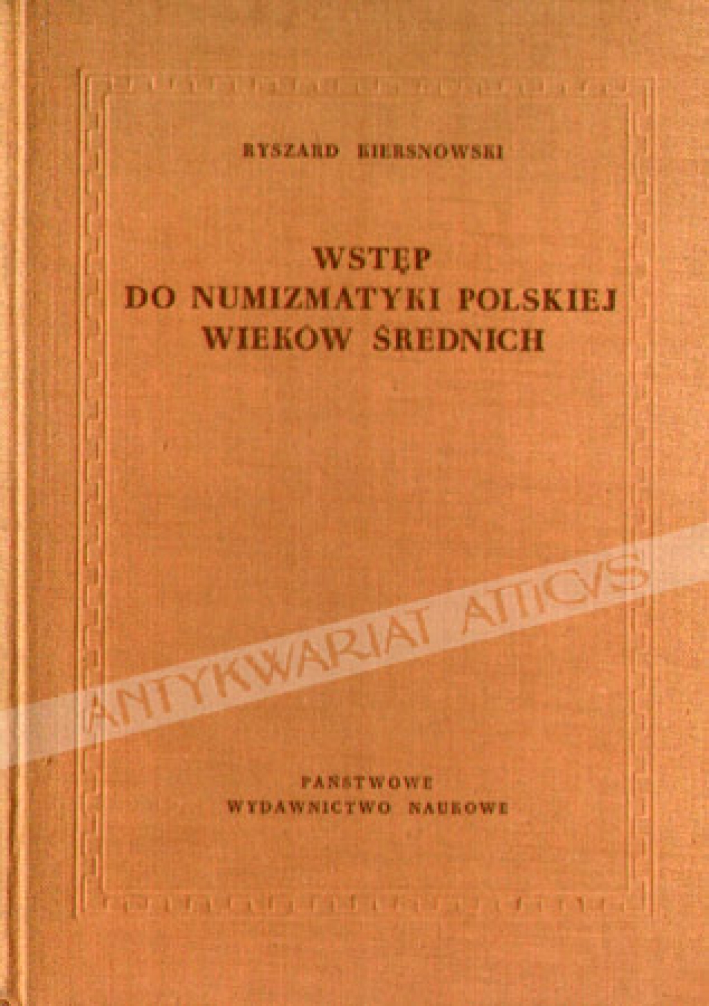 Wstęp do numizmatyki polskiej wieków średnich