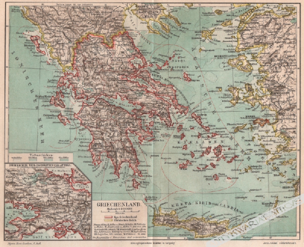 [mapa, 1897] Griechenland [Grecja]